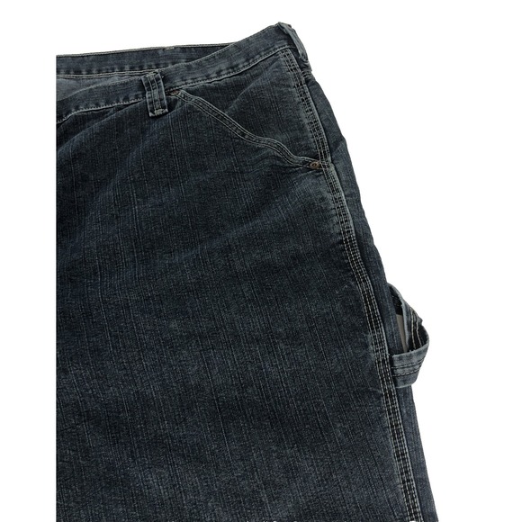 Lee Dungarees Mens Carpenter Jeans 54x32 Blue Denim Workwear Utility Hammer Loop - Picture 7 of 11